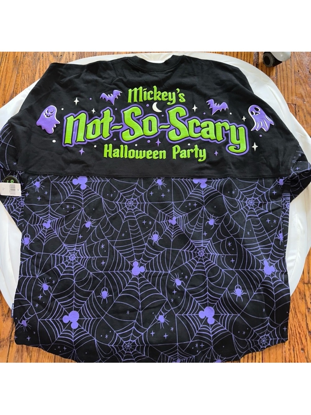Mickey's Not-So-Scary Halloween Party Black & Purple Graphic Shirt